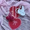 cHERRY 2 Cherry Cookie Cutter & Fondant Embosser – Love You Cherry Much Valentine Design