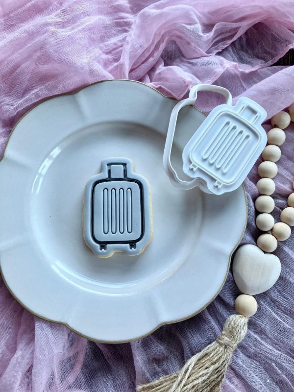 Suitcase Cookie Cutter and Fondant Stamp Embosser