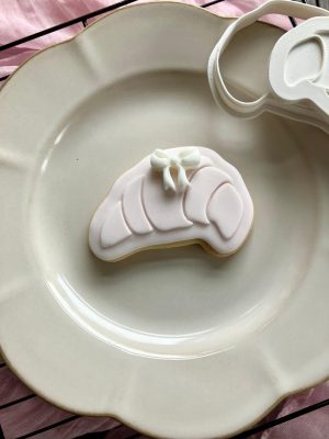 Croissant Cookie Cutter and Fondant Embosser