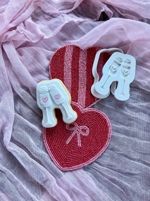 Champagne Flutes Cookie Cutter and Fondant Embosser
