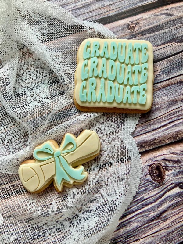 Scroll Cookie Cutter and Fondant Stamp