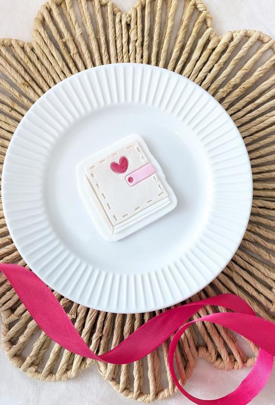 Heart Journal Cookie Cutter and Fondant Embosser Heart Journal Cookie Cutter and Fondant Embosser