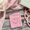 heart Card 2 Heart Card Cookie Cutter and Fondant Embosser, Valentine's Day Card, Galentine's Day, Love