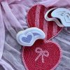heart Comet 3 Heart Comet Cookie Cutter and Fondant Embosser, Valentine's Day, Love, Space, Heart Rainbow