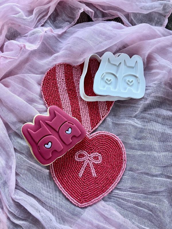 heart Dogs Dogs Cookie Cutter and Fondant Embosser, Valentine's Day, Love, Pets, Pawfect