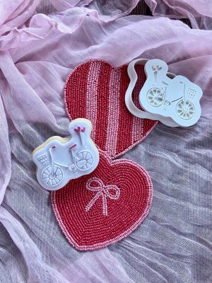 Bicycle Cookie Cutter and Fondant Embosser
