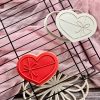 heart bow 1 Heart with Bow Cookie Cutter and Fondant Embosser