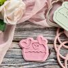 Heart Cake Cookie Cutter and Fondant Embosser, Valentine's Day,  Cupcake, Galentine's, Love
