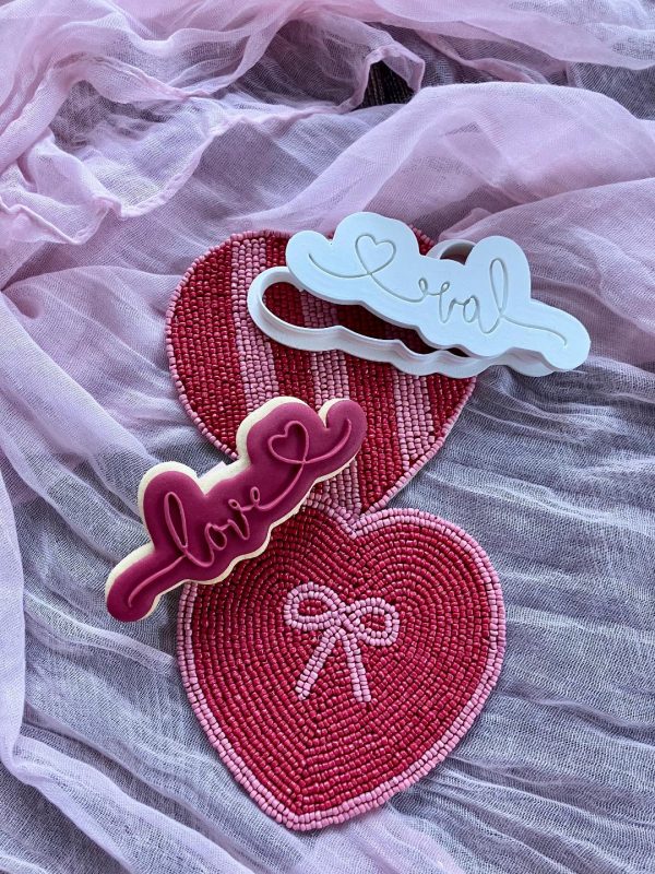 Love Cookie Cutter and Fondant Embosser Love Cookie Cutter and Fondant Embosser