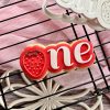 Berry First Birthday Cookie Cutter and Fondant Stamp Embosser, 1st Birthday, Strawberry Theme, One