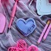 Pencil Heart Cookie Cutter and Fondant Embosser