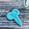 scissors Scissors Cookie Cutter and Fondant Stamp Embosser, Spa Day, Beauty, Hairdresser, Teacher, Salon, Stationery