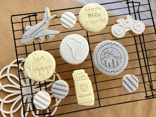 Explore More Cookie Stamp, Travel, Camping, Outdoors, Mountains, Adventure, Bon Voyage