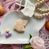 Bunny with a Flower Cookie Cutter and Fondant Embosser
