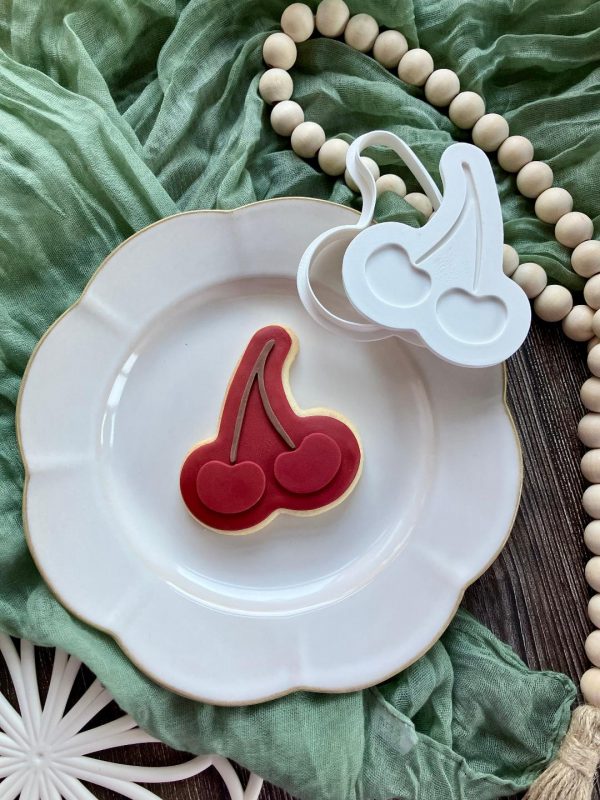 Cherry Cookie Cutter and Fondant Embosser