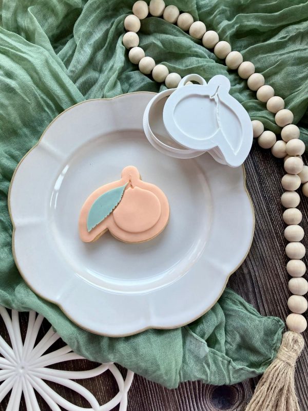 Clementine 2 Clementine Cookie Cutter and Fondant Embosser, Fruit, Brunch, Orange