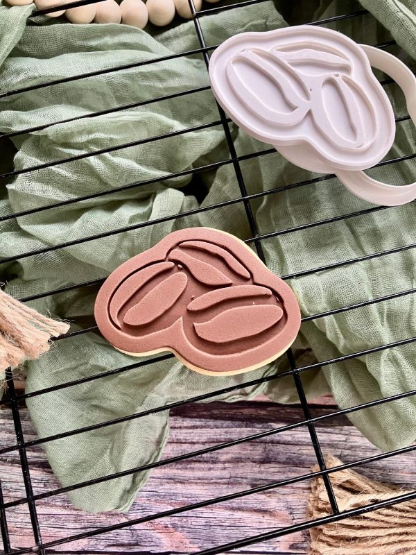 Coffee 2 Coffee Beans Cookie Cutter and Fondant Stamp, Latte, Takeaway Cup, Tini, Cappuccino