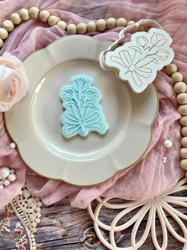 Bunch of Flowers Cookie Cutter and Fondant Embosser