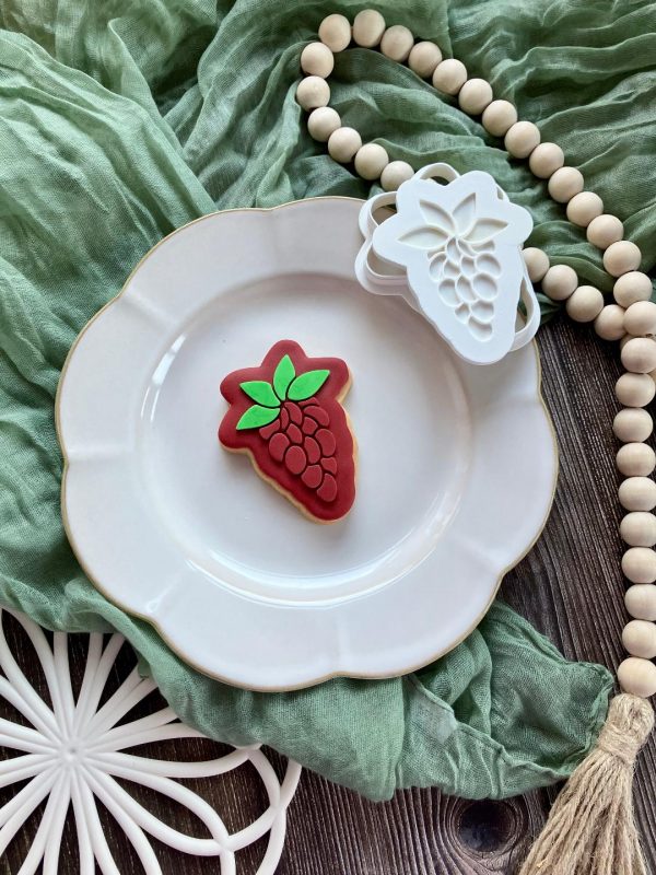 Grapes Cookie Cutter and Fondant Embosser