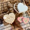 Scalloped Heart Cookie Cutter and Fondant Stamp Embosser, Love, Valentine's, Mother's Day