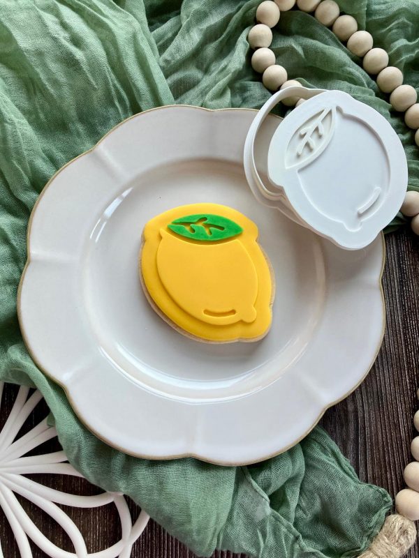Lemon 2 Lemon Cookie Cutter and Fondant Embosser, Fruit, Brunch, Citrus, Italy, Italian, Main Squeeze