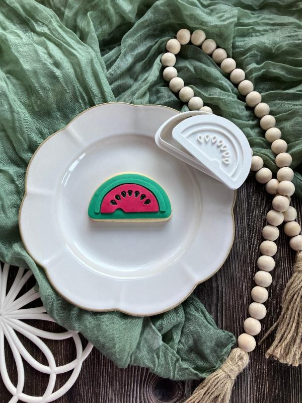 Watermelon Cookie Cutter and Fondant Embosser Watermelon Cookie Cutter and Fondant Embosser