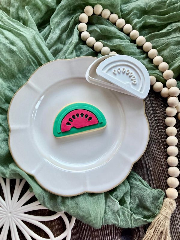 Melon 2 Watermelon Cookie Cutter and Fondant Embosser, Fruit, Brunch, Melon, Harry Styles