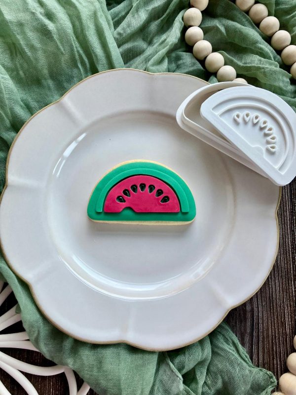 Melon 3 Watermelon Cookie Cutter and Fondant Embosser, Fruit, Brunch, Melon, Harry Styles