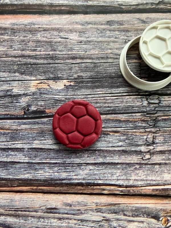Miniature Football Cookie Cutter and Fondant Stamp