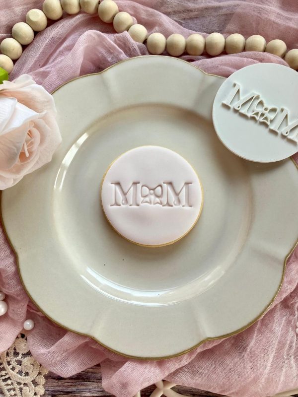 Mum bow Mum Cookie Stamp, Mother's Day, Mothers Day, Love, Bow, Bow Theme, Mom
