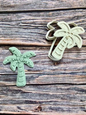 Palm Tree Cookie Cutter and Fondant Embosser