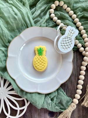 Pineapple Cookie Cutter and Fondant Embosser