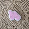 Slippers Slippers Cookie Cutter and Fondant Stamp Embosser, Pamper, Relax, Spa, Self Care, Mother's Day, Bow, Baby Shoes