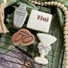 A Tini Bit Older Fondant Stamp Embosser, Birthday, Martini, Coffee, Martini