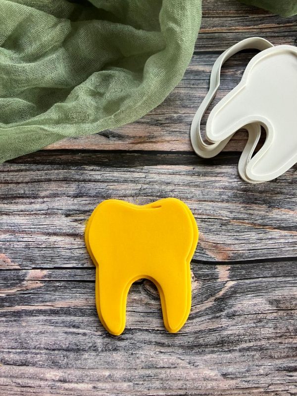 Tooth Cookie Cutter and Fondant Embosser