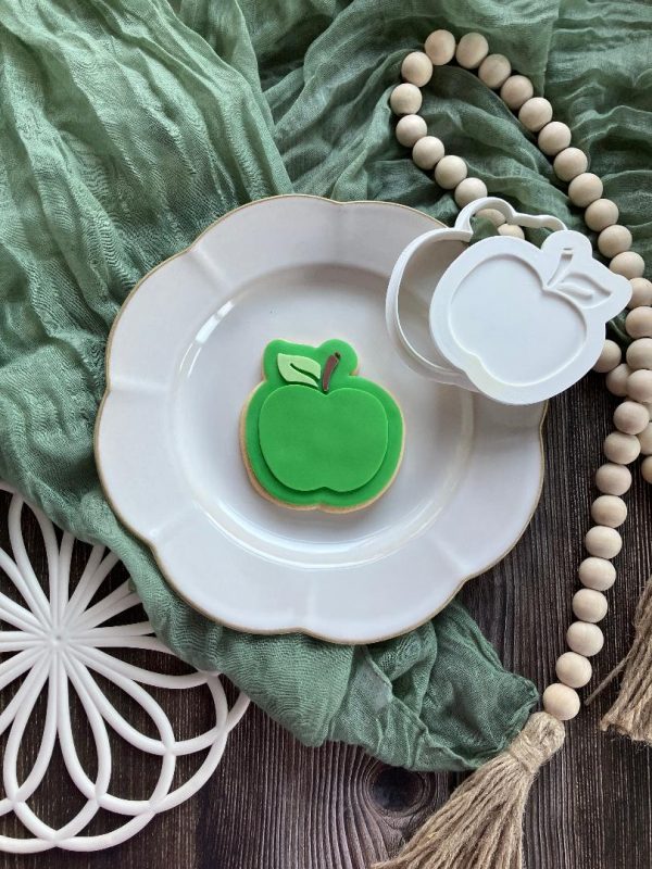 Apple Cookie Cutter and Fondant Embosser