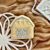 Barn Cookie Cutter and Fondant Embosser, Farm House, Shed, Farming, Moo, Shed