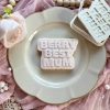 berry best 3 Berry Best Mum Cookie Cutter and Fondant Stamp Embosser, Mother's Day, Mothers Day, Berry Theme