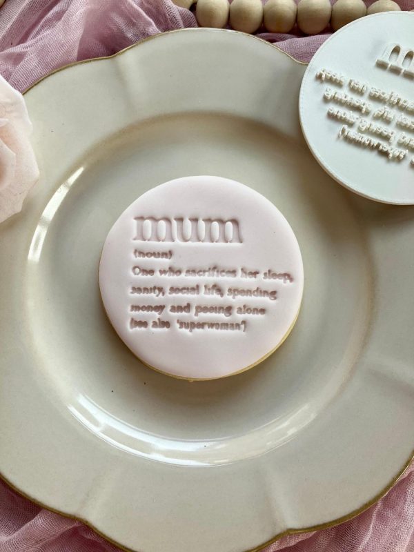 Mum Description Cookie Stamp