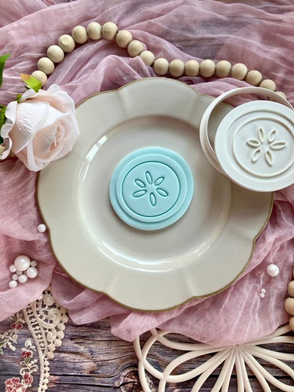 Cucumber Slice Cookie Cutter and Fondant Stamp Embosser, Pamper, Relax, Spa, Self Care, Mother's Day, Vegetable