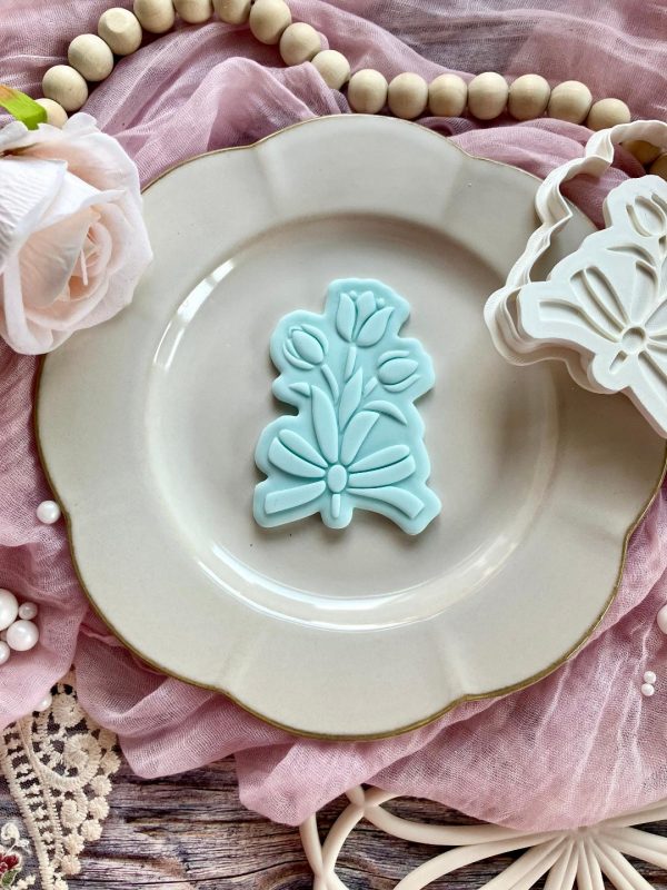 Bunch of Flowers Cookie Cutter and Fondant Embosser
