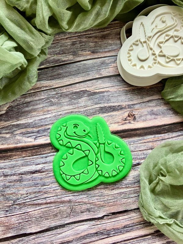 Snake Cookie Cutter and Fondant Stamp Embosser