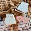 Bride and Groom Cookie Cutter and Fondant Embosser, Wedding, Engagement, Anniversary, Bridal, Hen