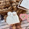 Bride and Groom Cookie Cutter and Fondant Embosser, Wedding, Engagement, Anniversary, Bridal, Hen