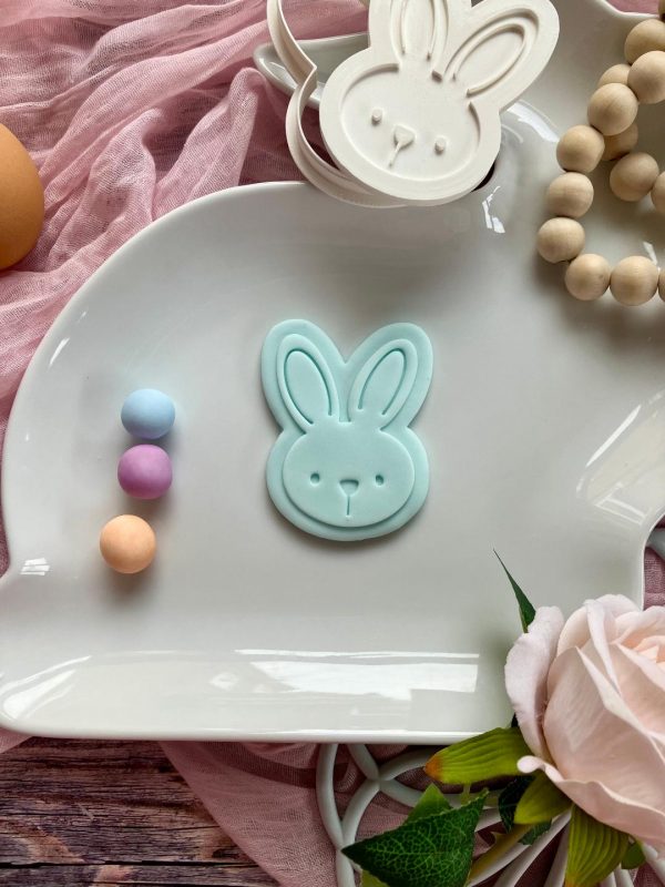 Easter Bunny Cookie Cutter and Fondant Embosser