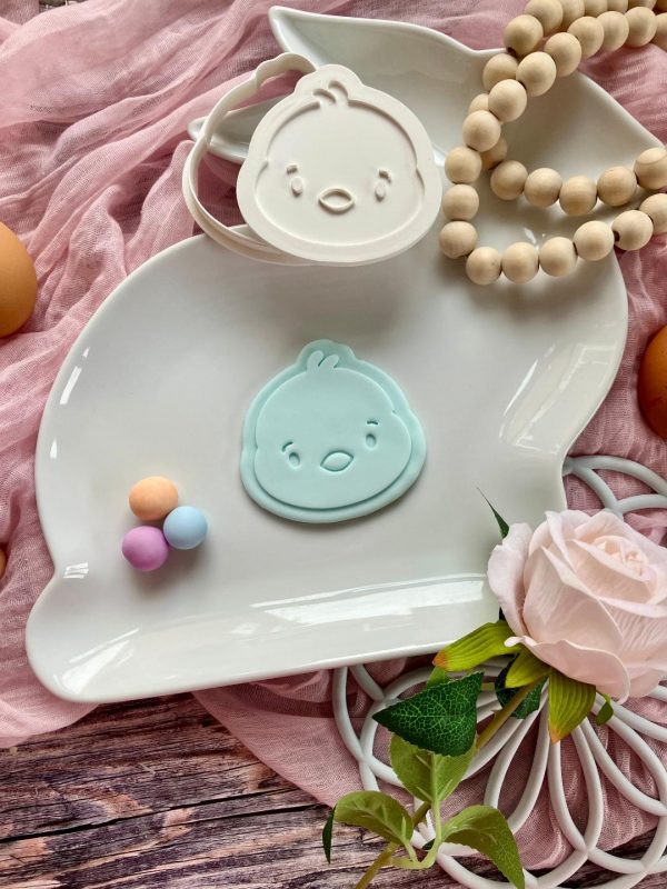Easter Chick Cookie Cutter and Fondant Embosser