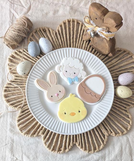 Easter Lamb Cookie Cutter and Fondant Embosser, Cute Lamb, Farm Theme, Spring, Sheep