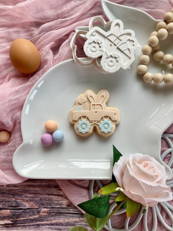 Easter Truck Cookie Cookie Cutter and Multi Pop Embosser, Car