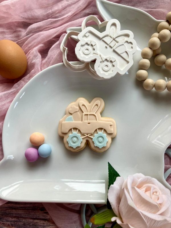 Easter Truck Cookie Cookie Cutter and Multi Pop Embosser, Car