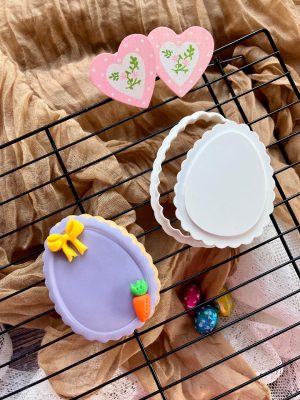 Scalloped Egg Cookie Cutter and Fondant Embosser